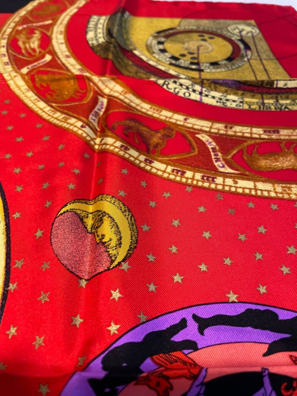 Rare Gianni Versace Zodiac Silk Scarf Astrology Collector Piece - Picture 11 of 16